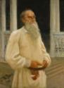 Ilja Jefimowitsch Repin, Porträt von Schriftsteller Graf Lew Nikolajewitsch Tolstoi (1828-1910)