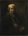 Rembrandt van Rhijn, Selbstbildnis an der Staffelei (Portrait de l'artiste au chevalet)