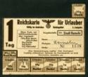 Lebensmittelkarten im 2. Weltkrieg - Reichskarte für Urlauber