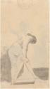 Franciscode Goya, Junger Mann, seinen Strumpf ausdehnend (Aus dem Madrid-Album)