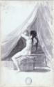 Franciscode Goya, Weiblicher Rückenakt mit Spiegel (Aus dem Madrid-Album)